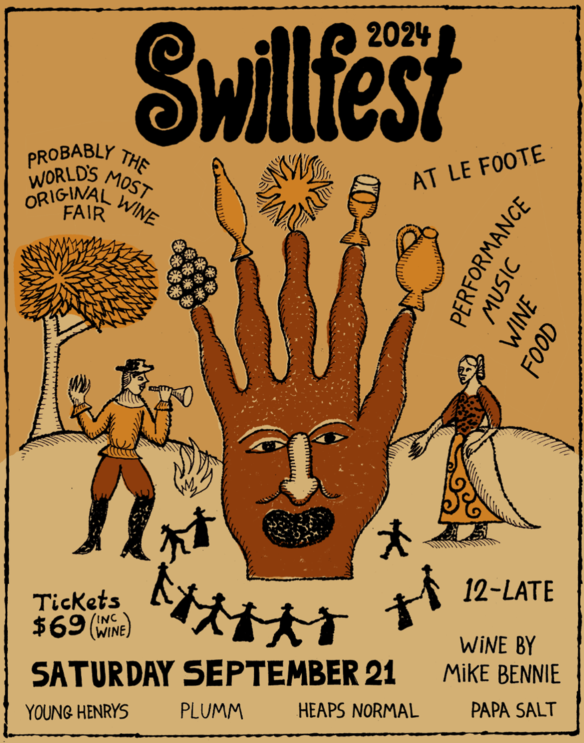 Flyer for the upcoming Swillfest in September.