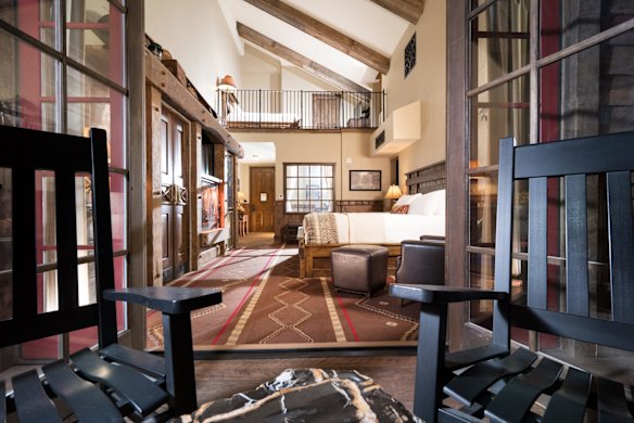 A 'Fly Fishing' room with upstairs bed.