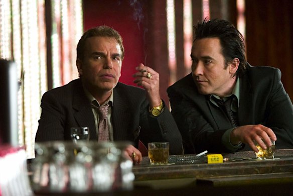 Billy Bob Thornton and John Cusack in the 2006 film <i>Ice Harvest</i> directed by Harold Ramis.