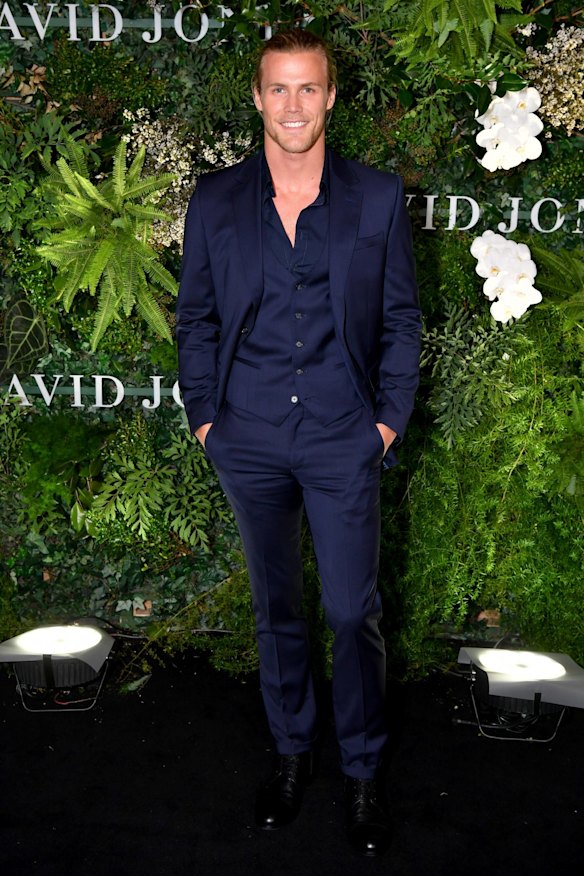 Jett Kenny arrives at the David Jones Spring Summer 2018 Collections Launch.