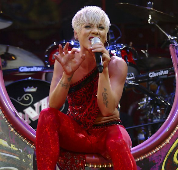 Pink in concert