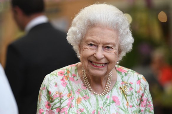 Queen Elizabeth II attends an event in celebration of The Big Lunch initiative at The Eden Project during the G7 Summit on June 11, 2021 in St Austell, Cornwall, England. 