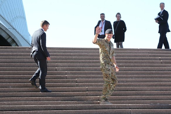 NSW Premier Mike Baird with Prince Harry