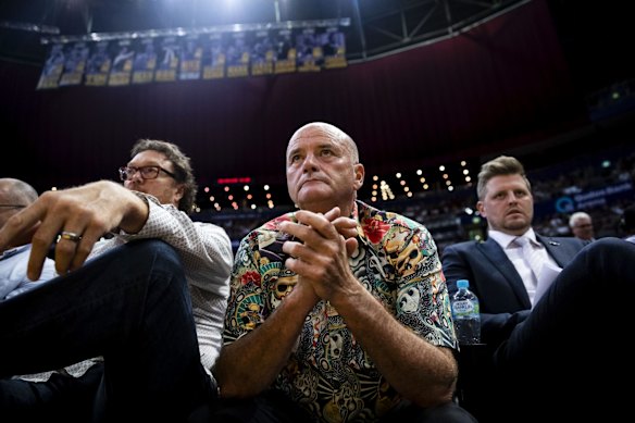 Chairman and Owner of the Sydney Kings Basketball Team Paul Smith during a game between Sydney Kings and Melbourne United NBL at Qudos Bank Arena in Sydney.