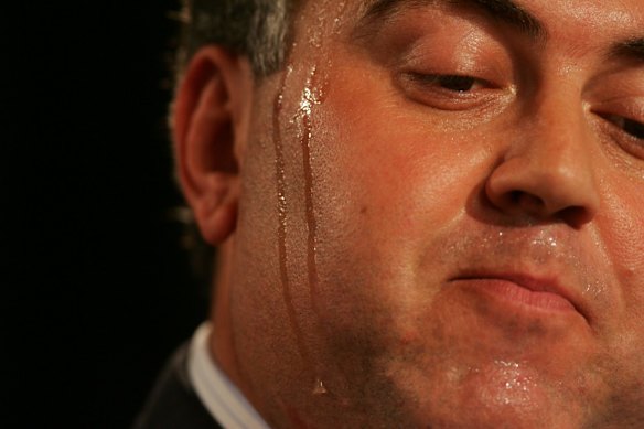 Joe Hockey addresses the National Press Club in his capacity as minister for human services.