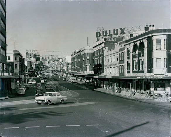 William street looking towards Kings Cross in 1962.