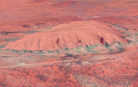 Uluru in 3D.
