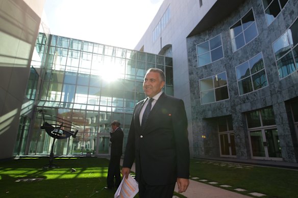 Joe Hockey speaks to the media at Parliament House in early 2013.