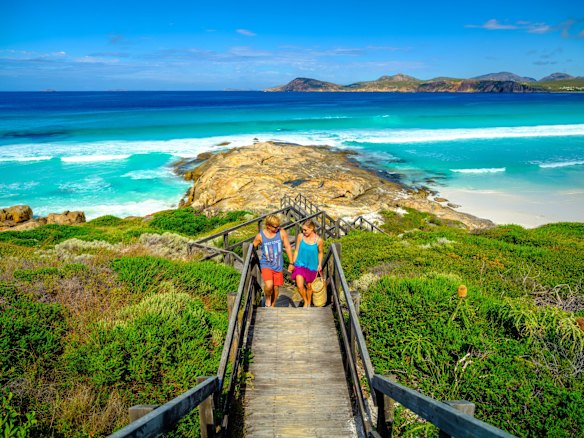 Esperance, WA: The edge of the world feeling provides a considerable part of Esperance's charm. But Lucky Bay – reputed to be Australia's whitest beach, and home to a mob of sunbaking kangaroos – doesn't half help too. Looking out into the Southern Ocean, Esperance gawps towards the 110 islands of the Recherche Archipelago – there's always one you can frame a picture with. 