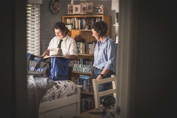 Max Bonner goes to boarding school at Farrer Agricultural High School in Tamworth.