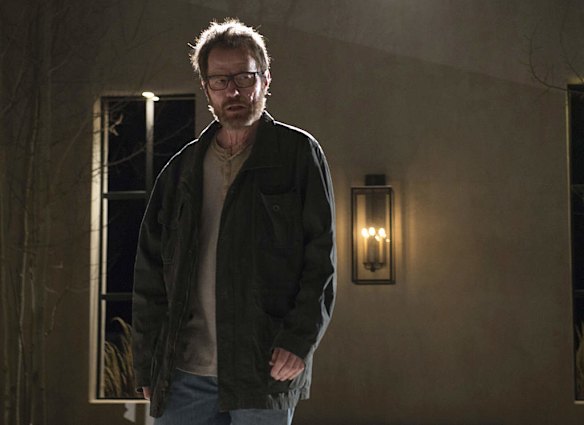 Walter White (Bryan Cranston) in a scene from the series finale of Breaking Bad.