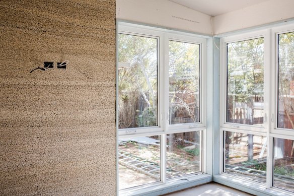 Construction of Canberra's first hemp house. Photo: Jamila Toderas