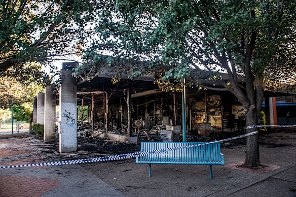 Two Olive restaurants subject to arson attack. Mawson location.