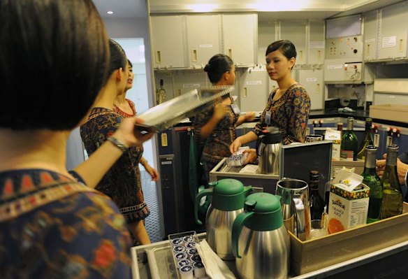 According to Singapore's Straits Times, most SIA female flight attendants are grounded between their late 30s and early 40s.