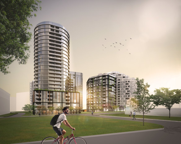 An artist's impression of Geocon's Wova development in Woden. It has been given the green light to start construction in 2019.
