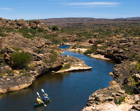 Kayaking at Bushmans Kloof.
