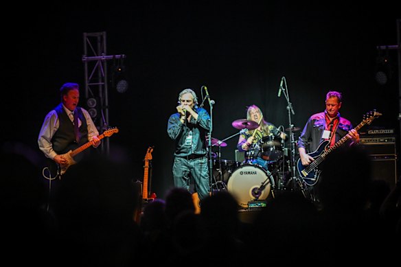 Rod Paine playing the NAARM Stage at Bluesfest Melbourne.
 