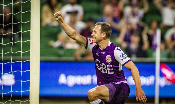 Not you again: Brendon Santalab is looking forward to "one last battle" with Sydney FC before retirement.