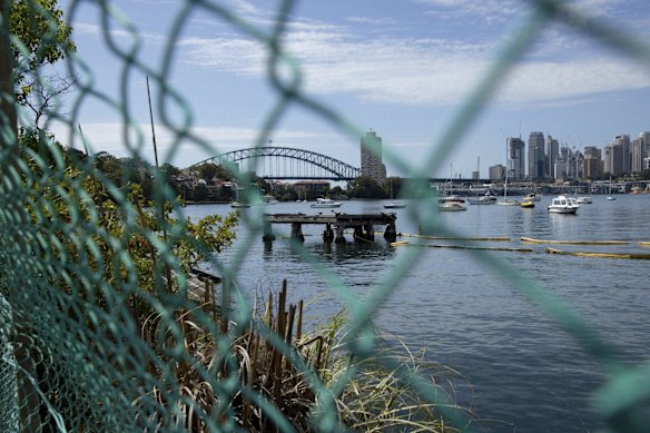 View of Berry Bay in Waverton, Sydney.
