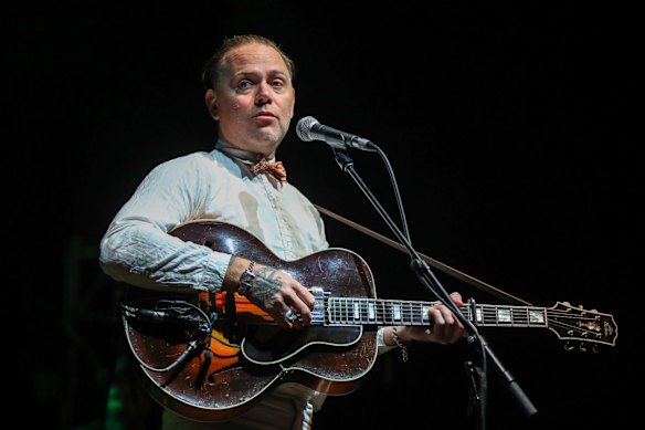 Australian blues singer-songwriter, guitarist and banjo player C.W. Stoneking.
