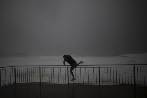 Wild weather at Bronte.