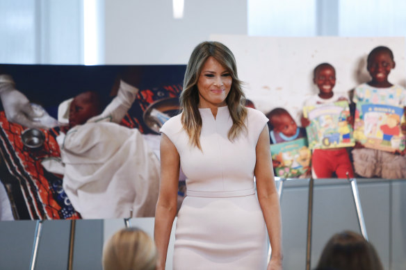 Melania Trump wears Aussie label Scanlan & Theodore, but nobody noticed.