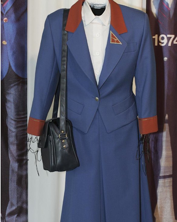 The Qantas uniform 1985-93 was designed by Yves Saint Laurent.