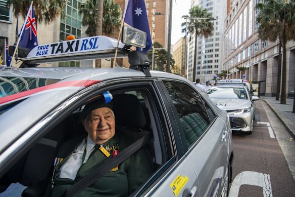 Betty Niblett, Anzac Day March, Sydney, 2019.