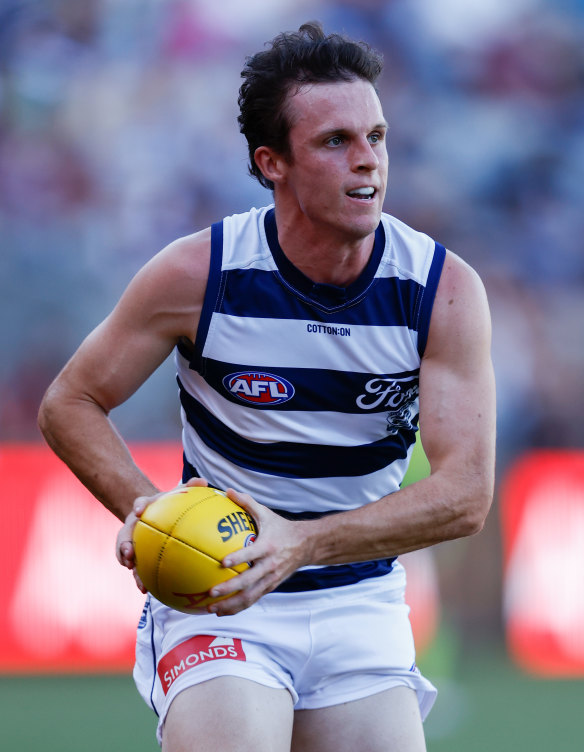 Geelong young gun Max Holmes.