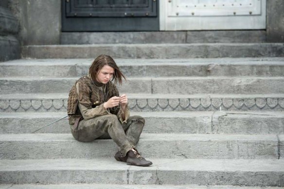 <i>Game of Thrones</i> season 5: Arya Stark outside the House of Black and White.