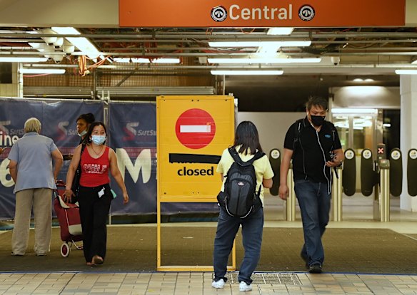 Commuters were turned away at the door of stations across the network on Monday.