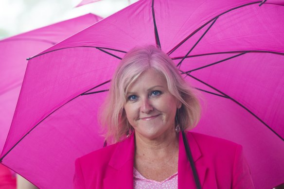 Tracey Bevan, a McGrath Foundation director, at the SCG on Friday. 