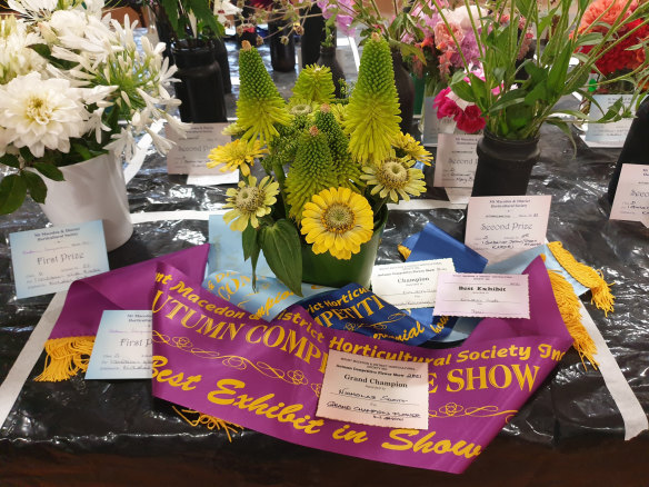 Competitive the Mt Macedon & District Horticultural Society show is, but it is also neighbourly