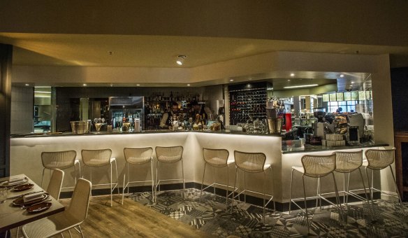 The new Orexi by Baxevanis restaurant in the Hellenic Club in Woden. The bar.