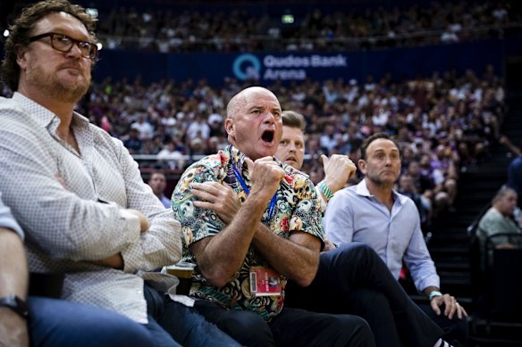 Chairman and Owner of the Sydney Kings Basketball Team Paul Smith during a game between Sydney Kings and Melbourne United NBL at Qudos Bank Arena in Sydney.