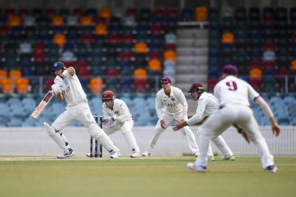 The Sheffield Shield match between NSW and Queensland was a perfect dress rehearsal for Canberra's first Test.
