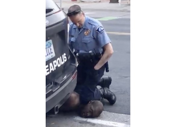 File frame from video provided by Darnella Frazier, then-Minneapolis Police Officer Derek Chauvin kneels on the neck of George Floyd, a handcuffed man who was pleading that he could not breathe.