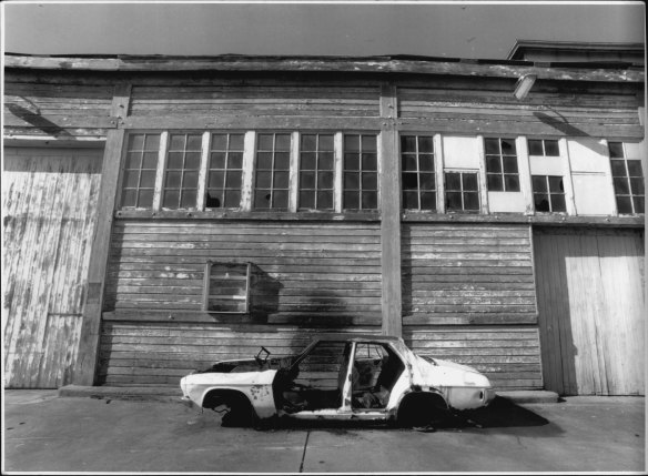 A scene from Walsh Bay finger wharves on May 2, 1994.