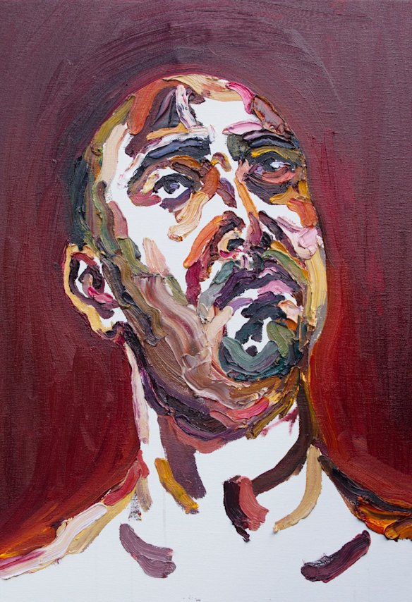 Self portrait of Myuran Sukumaran, which was taken from Kerobokan prison to Cilacap.