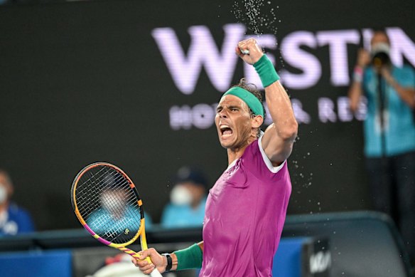 Rafael Nadal has broken clear of Novak Djokovic and Roger Federer in the race to 21 major titles, withstanding a mighty challenge from one of the game’s current stars and recovering from two sets to love down to defeat Daniil Medvedev in a five-set classic and win his second Australian Open.