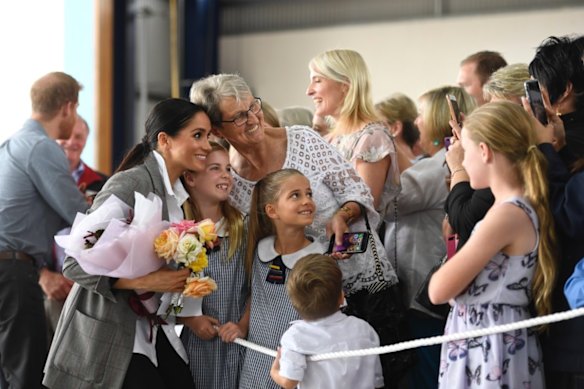 The Duchess of Sussex at the Royal Flying Doctor Service in Dubbo.