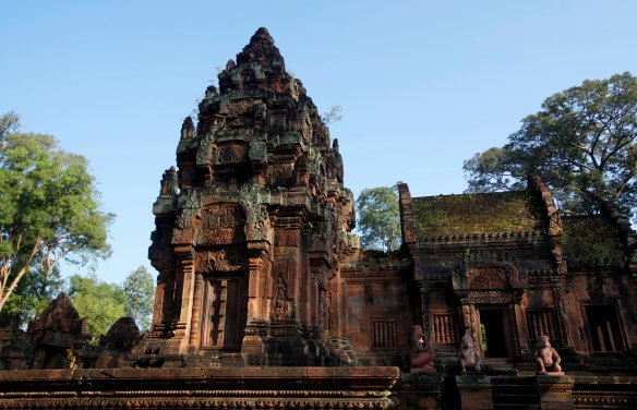 Banteay Srei, part of the Angkor wat temple complex, in Cambodia.