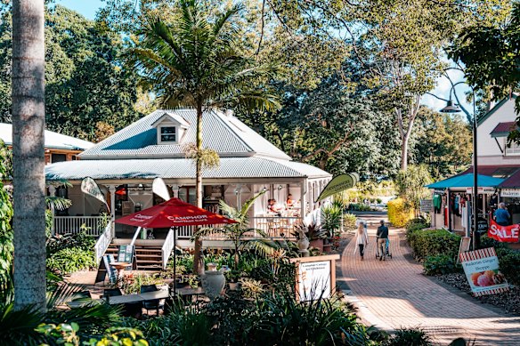 Montville, Queensland: Essentially one long road clambering up a mountain, Montville is cutesy tourist central. Gift shops, fudge stores, cafés, bed and breakfasts, galleries and tea rooms line Main Road, meaning you don't notice the lug up the hill because you're too busy stopping to graze and browse. But this Sunshine Coast hinterland town's real charm comes in the gaps, where the views from the ridgeline peer out over the Glasshouse Mountains. 