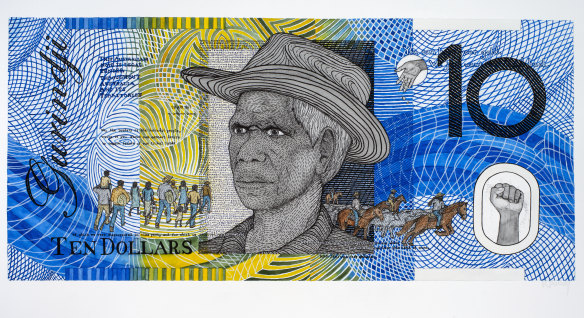 Blood Money – Ten Dollar Note – featuring Vincent Lingiari by Dr Ryan Presley.