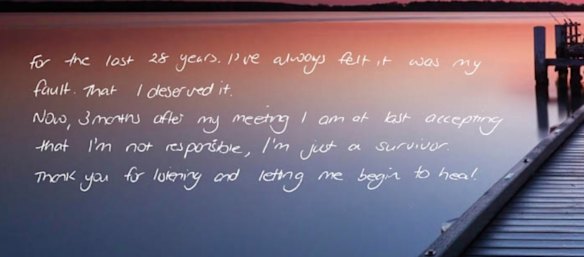 Message published in commemorative book