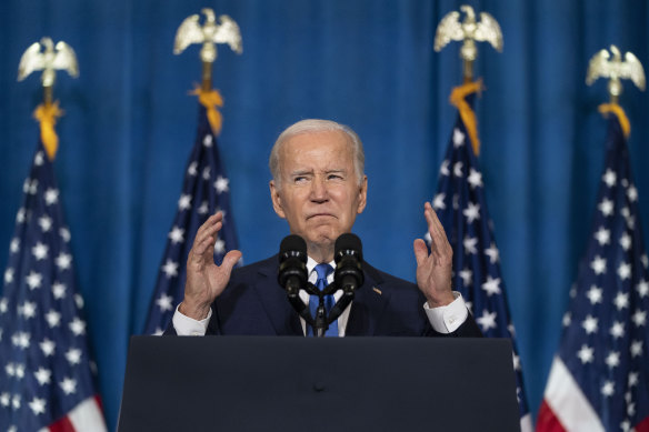 President Joe Biden is talking up the threat to democracy.