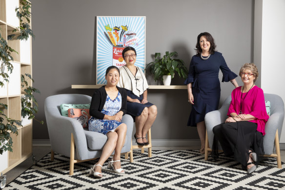 Canberra women Pan White, Alice Tay, Llewella Jago and Donna Hardman were part of the first ever all-female trade mission to China.