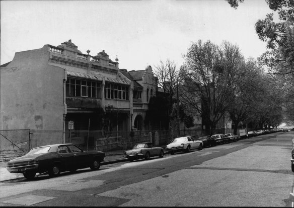 “The terraces stand forlorn, victims of neglect and vandalism.”