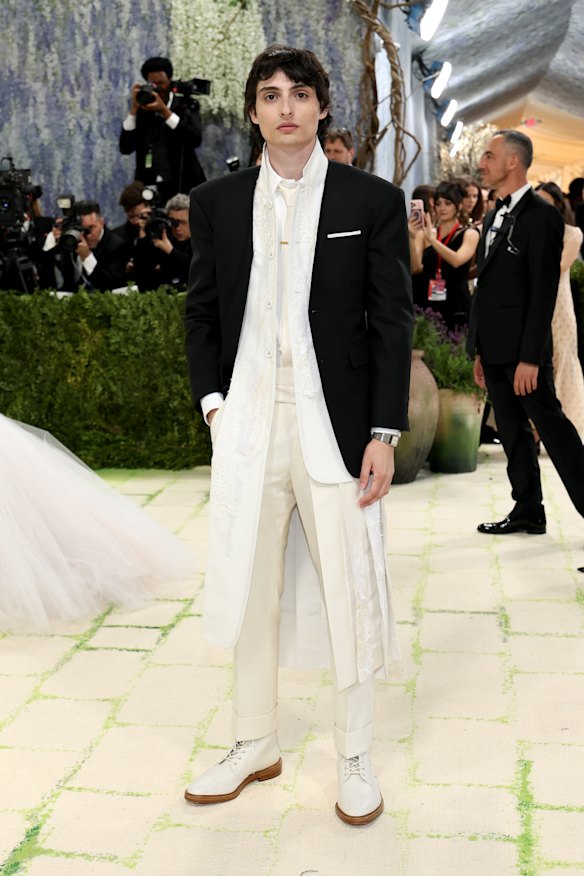 Finn Wolfhard in Thom Browne.