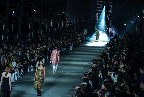 A general view of the catwalk for the Ellery collection event.